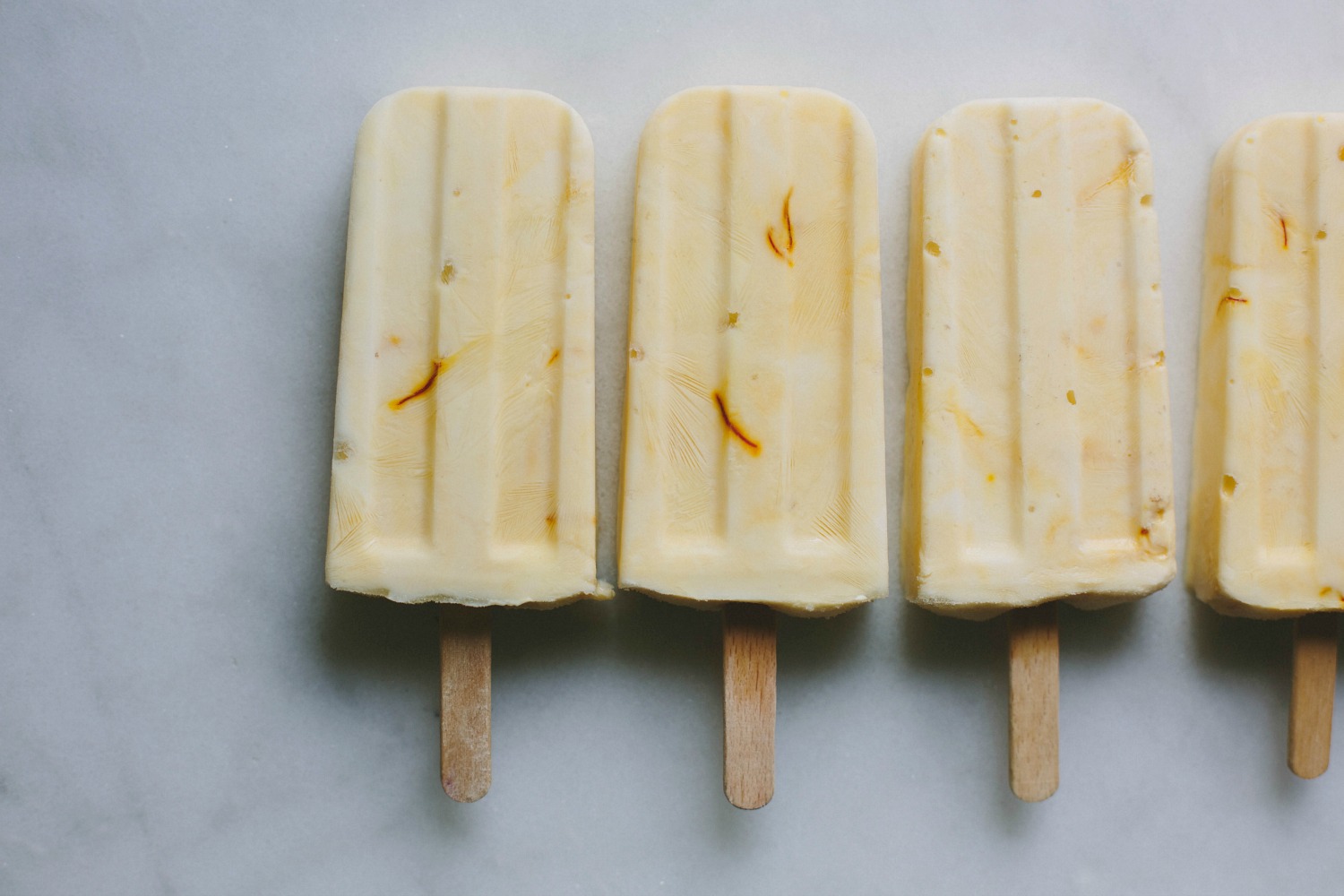 Manuka honey + saffron yoghurt pops | My Darling Lemon Thyme