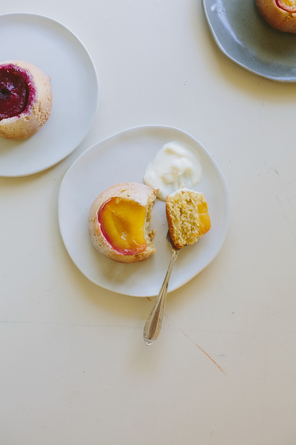 Gluten-free plum, lemon + olive oil cakes | My Darling Lemon Thyme